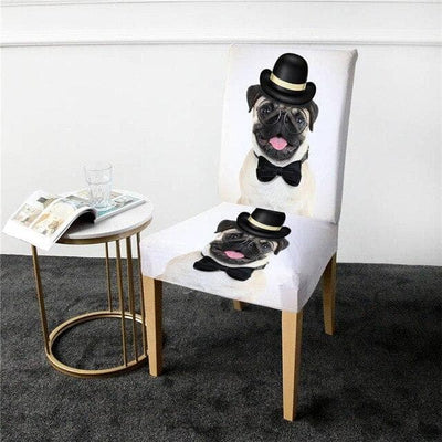 Housse De Chaise Chien Gentleman