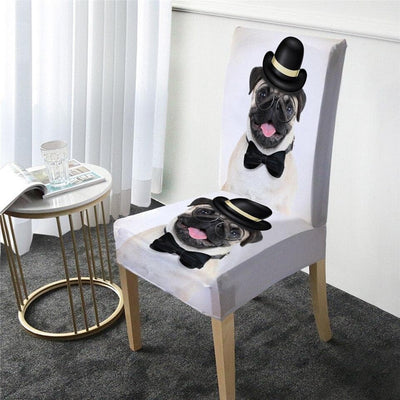 Housse De Chaise Chien Gentleman