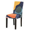 Housse De Chaise Cuisine Motif Orange, Jaune et Bleu