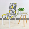 Housse De Chaise Grise et Jaune Tendance