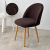 Housse De Chaise Scandinave BRUN Sombre