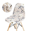 Housse De Chaise Scandinave Cramoisie Fleurie