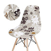 Housse De Chaise Scandinave Gris Avec Fleurs