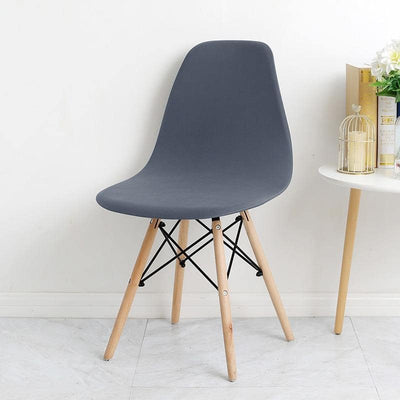 Housse De Chaise Scandinave Gris Foncé