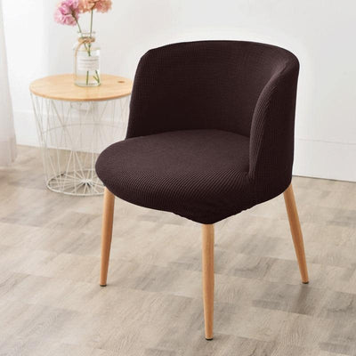 Housse De Chaise Scandinave Marron Foncé