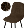 Housse De Chaise Scandinave VELOURS Brun ARABICA