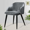 Housse De Chaise Scandinave Velour Gris Platiné