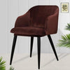 Housse De Chaise Scandinave Velour Marron