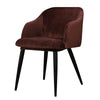 Housse De Chaise Scandinave Velour Marron