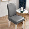 Housse De Chaise Simili Cuir Gris Anthracite