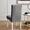 Housse De Chaise Simili Cuir Gris Anthracite