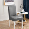 Housse De Chaise Simili Cuir Gris Anthracite