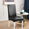 Housse De Chaise Simili Cuir Noir