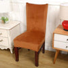 Housse De Chaise Velours Brun