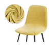 Housse De Chaise en Velours Jaune