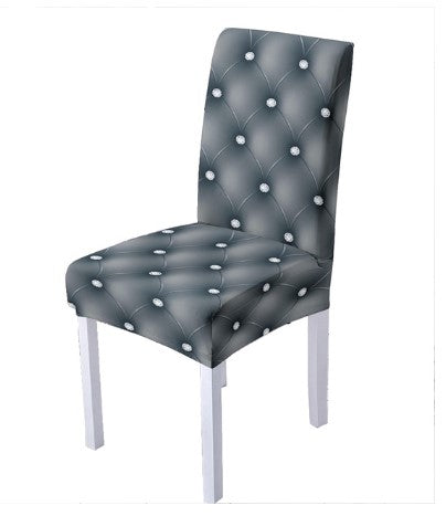 Housse De Chaise Matelassée Gris Clair